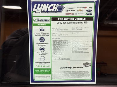 2022 Chevrolet Malibu RS