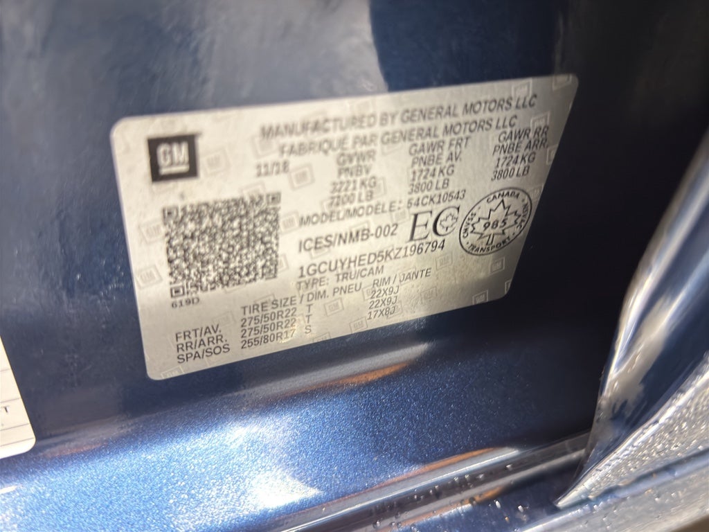 2019 Chevrolet Silverado 1500 High Country