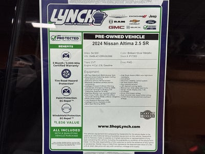 2024 Nissan Altima 2.5 SR