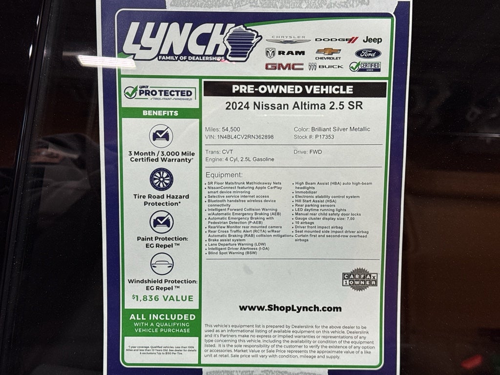 2024 Nissan Altima 2.5 SR