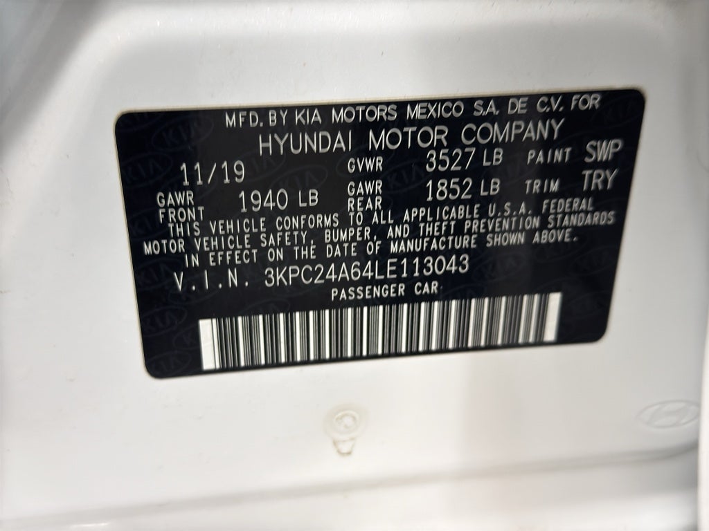 2020 Hyundai Accent SE