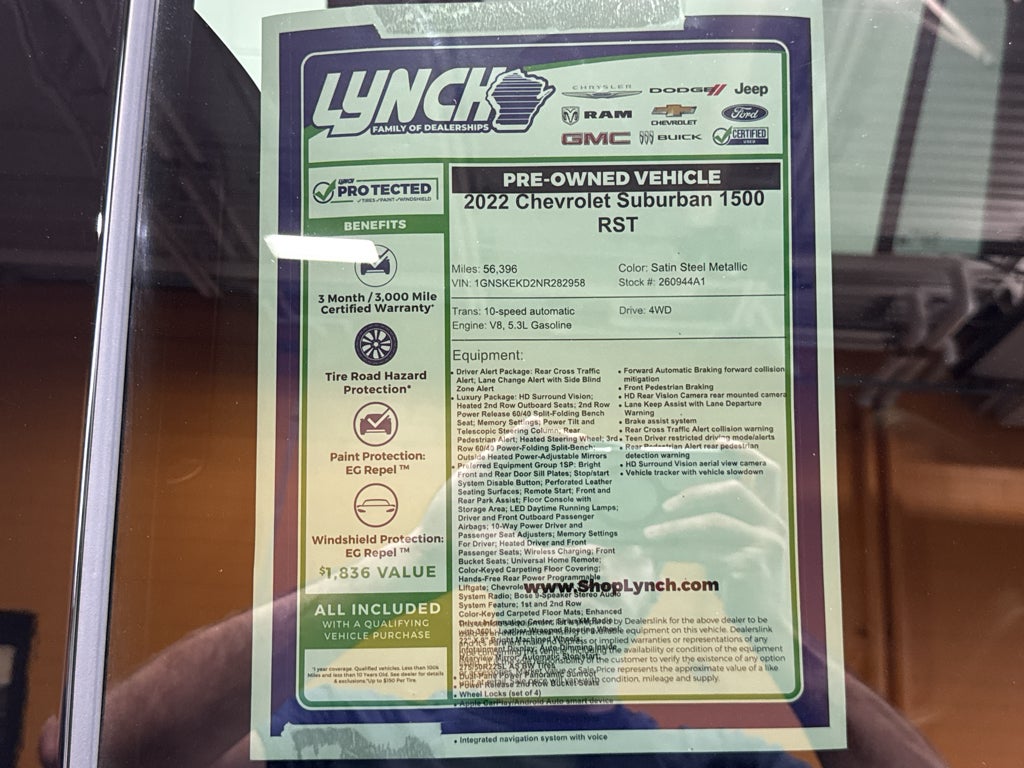 2022 Chevrolet Suburban RST