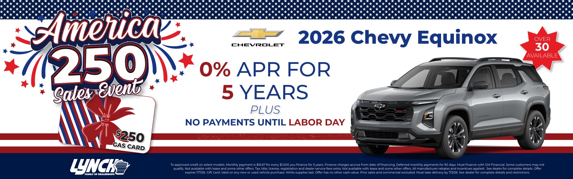 Chevy Equinox offer at Lynch Mukwonago