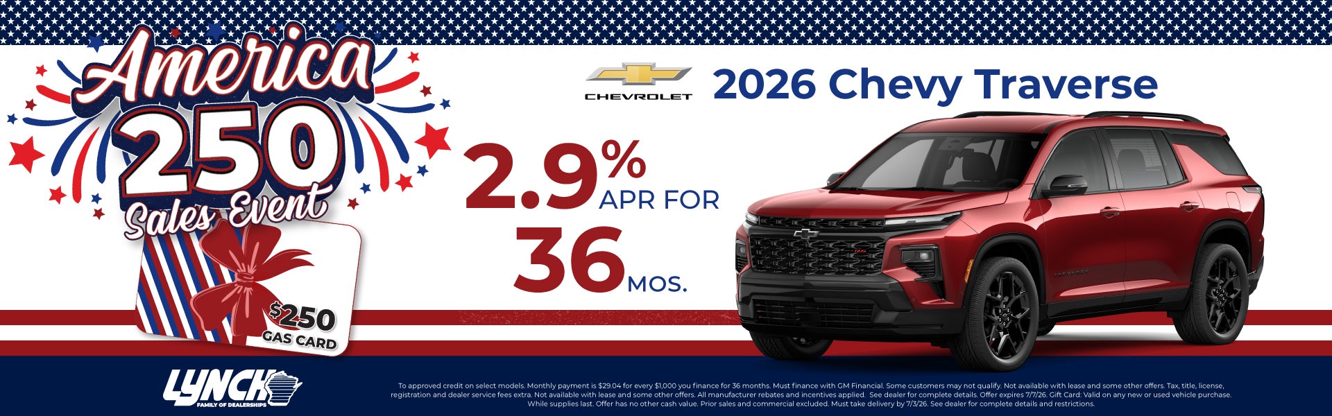 Chevy Traverse offer at Lynch Mukwonago