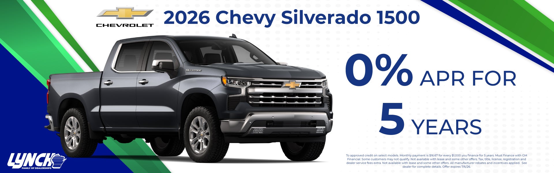 Chevy Silverado offer at Lynch Mukwonago