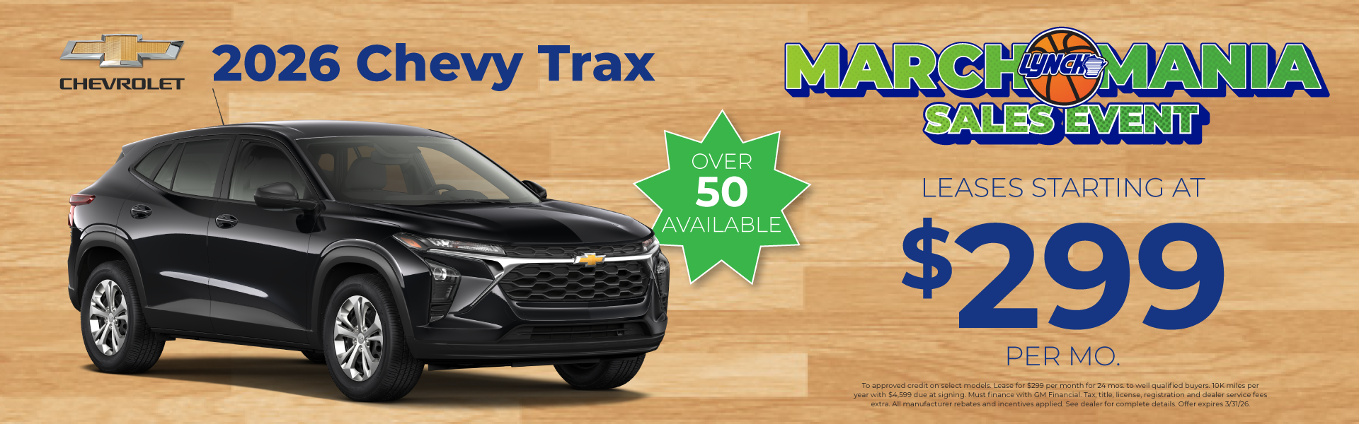 Trax savings at Lynch Chevy Mukwonago