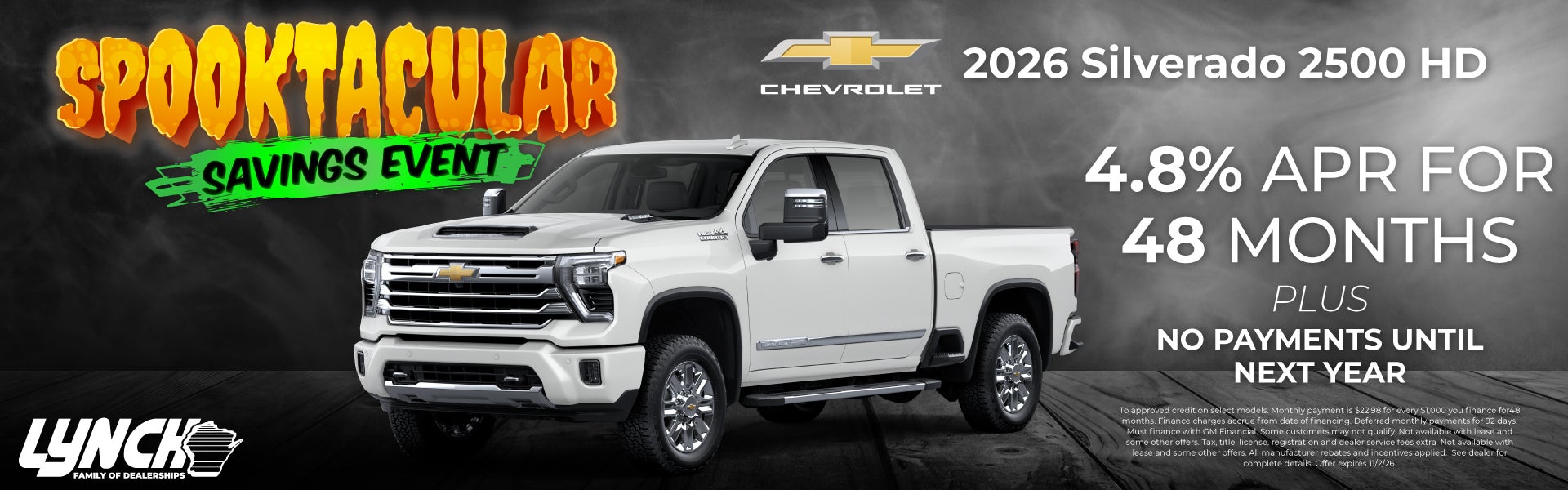 Lynch Chevy Mukwonago Silverado 2500 offer