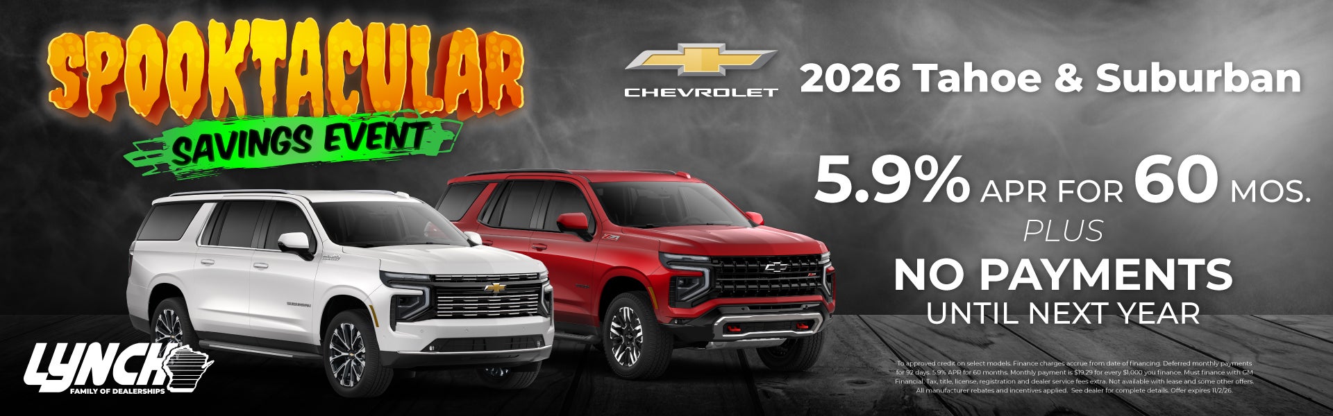 Lynch Chevy Mukwonago Tahoe Offer