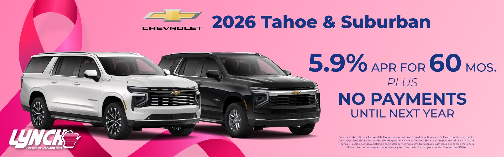 Lynch Chevy Mukwonago Tahoe Offer