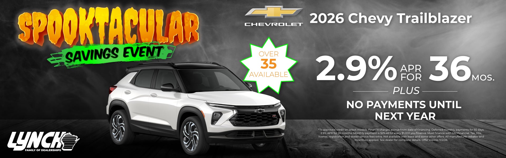 Lynch Chevy Mukwonago trailblazer offer