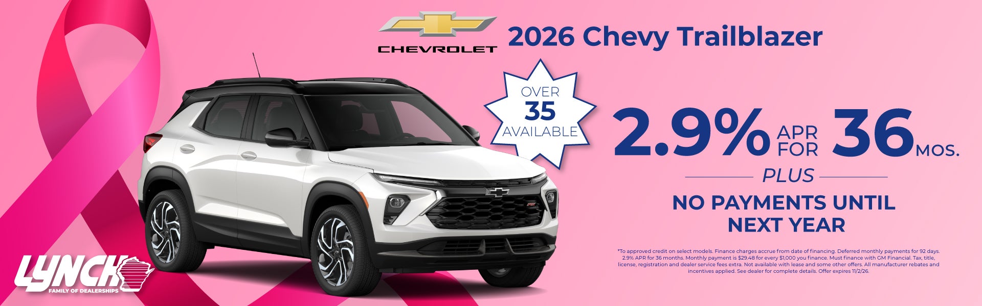 Lynch Chevy Mukwonago trailblazer offer